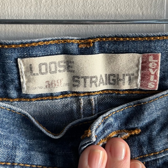 Levi’s 569 Loose Straight Fit Mens Blue Jeans Size 32 x 32 - Picture 3 of 14